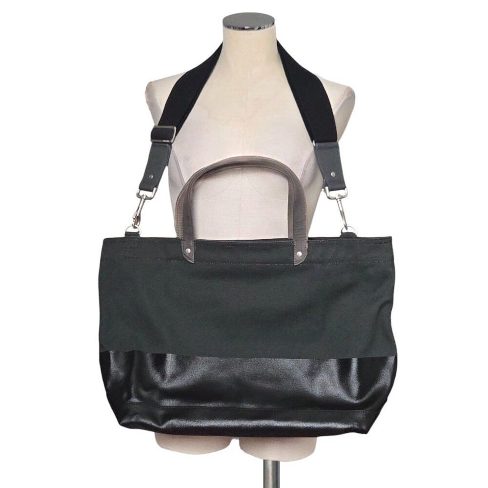 Men's JACK SPADE Canvas Leather Large Crossbody Travel Business  Satchel Bag